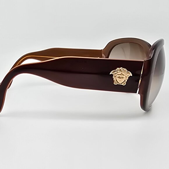 Versace Mod 4052 402/13 Brown Gold Frame Brown Lens Oversized Sunglasses 61mm main image 7